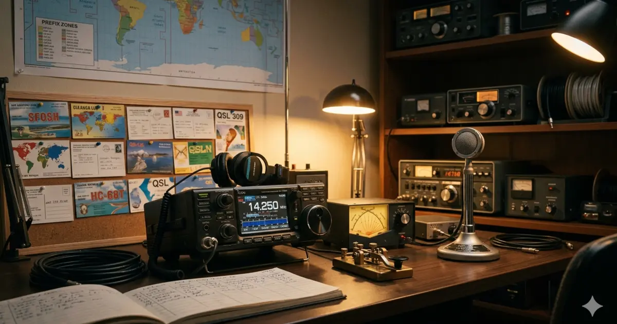 Ham radio transceiver and antenna equipment — Ryno Tools ham radio license exam prep